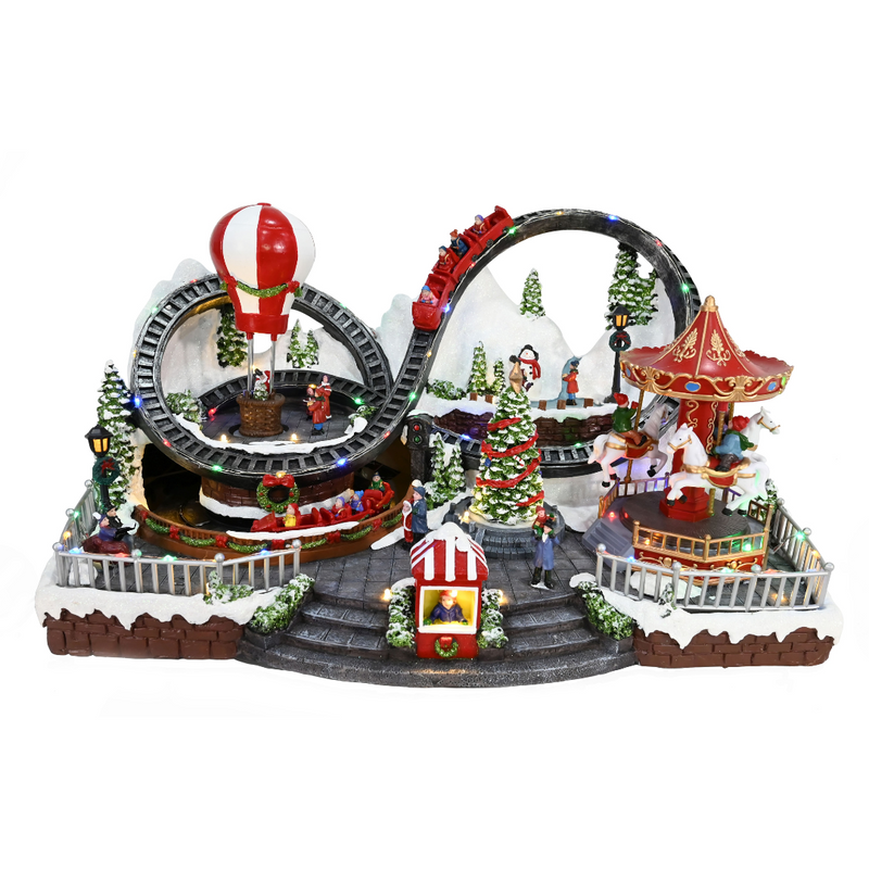 Christmas LED Musical Carnival Scene décor with flashing lights and holiday tunes
