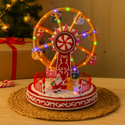 LED Musical Gingerbread Ferris Wheel with flashing lights and festive Christmas design