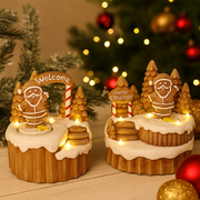 LED Musical Gingerbread Tree Scene Assorted with festive lights and holiday music