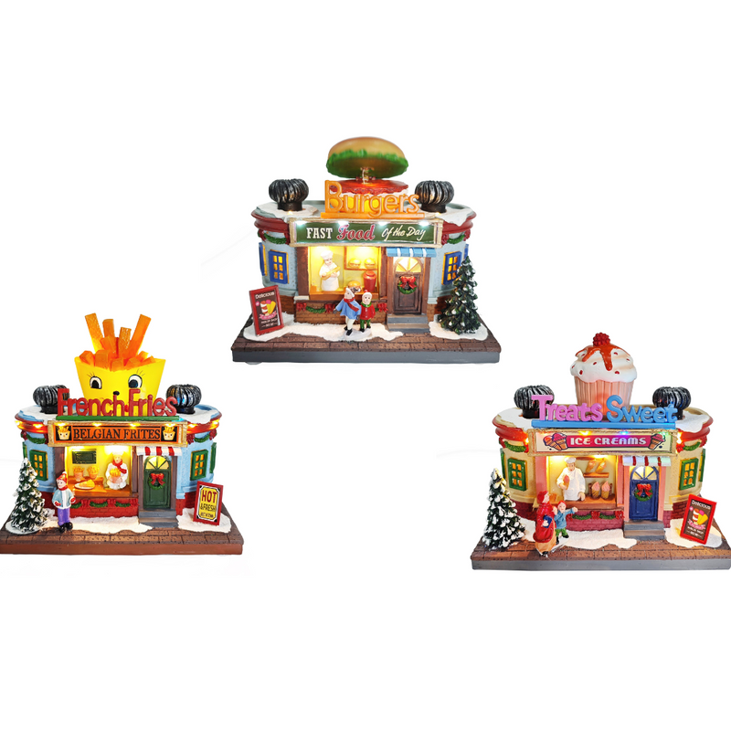 Ronis LED Musical Restaurant Fries Burgers Doughnuts Assorted