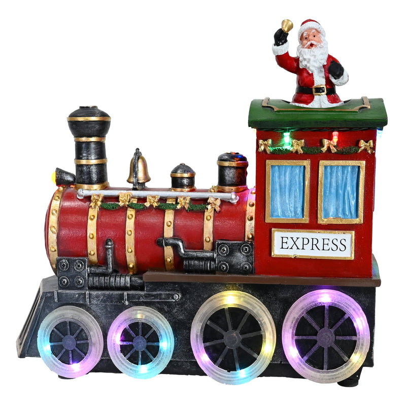 LED Musical Santa Train Real Sound Flash with lights, music, and train sound effects