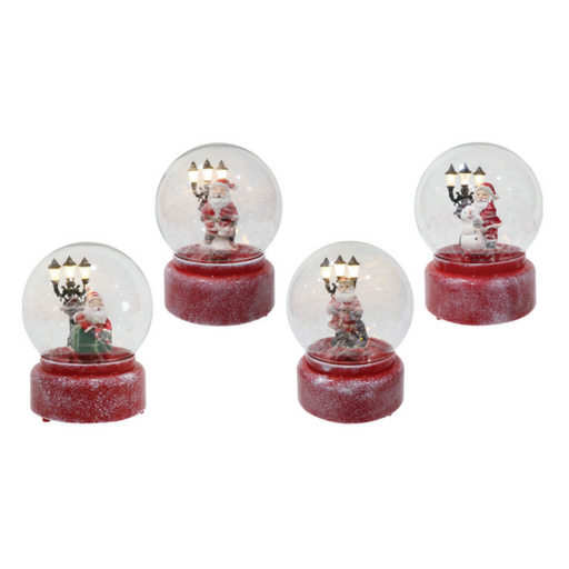 Ronis LED Musical Snow Spin Frosty Globe Assorted