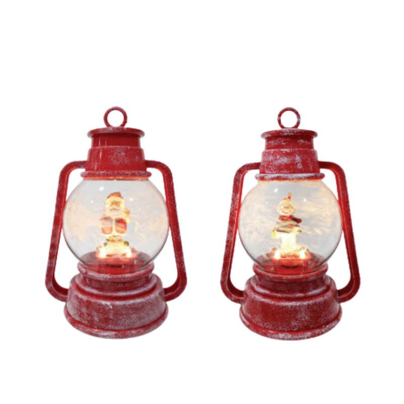 Ronis LED Musical Snow Spin Frosty Lantern Assorted
