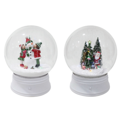 Ronis LED Musical Snowing Globe 30cm White Assorted