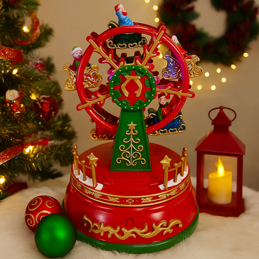 LED Musical Ferris Wheel Spinning with colorful lights and festive tunes