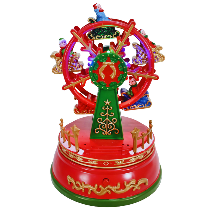 LED Musical Ferris Wheel Spinning with colorful lights and festive tunes