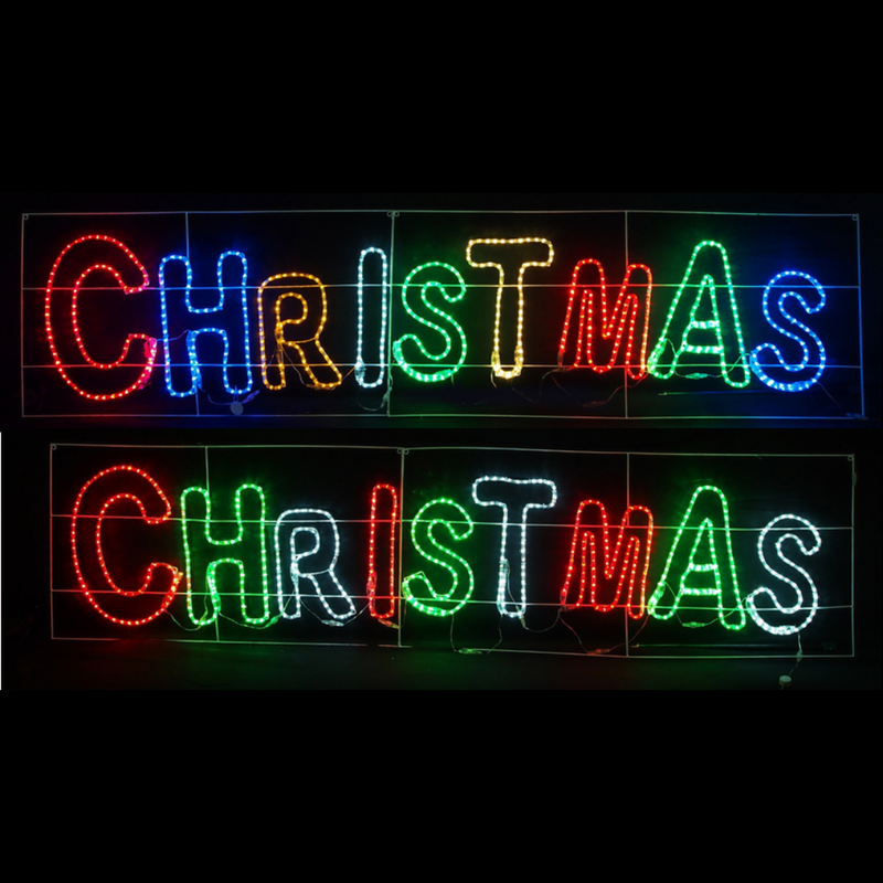 Ronis LED Rope Light Christmas Sign Assorted