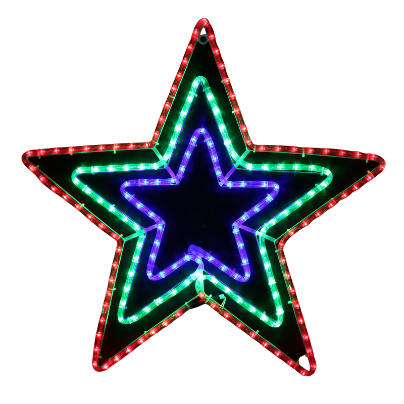LED Ropelight 3 In 1 Star Flash BGR 65cm