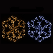 Ronis LED Sparkle Snowflake 60cm Twinkle Gold Silver
