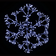 Ronis LED Sparkle Snowflake 60cm Twinkle Gold Silver