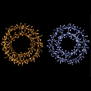 Ronis LED Sparkle Wreath 45cm Twinkle Gold Silver Assorted – thumbnail