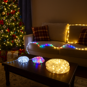 Assorted flashing LED spiral rope light 1000cm for Christmas décor