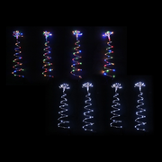 Ronis LED Spiral Wire Path Trees 4pc Multi Cool Assorted