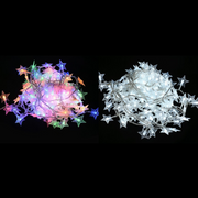 LED star string lights 150 assorted colours in reusable tub for festive decoration