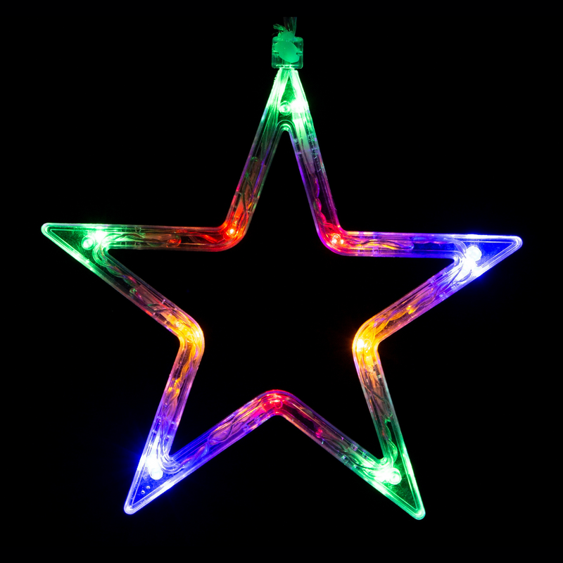 Ronis LED Star Tapered Curtain Warm Multi Assorted