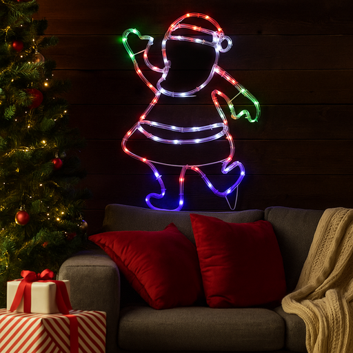 Festive 53cm LED tube light Santa Claus Christmas décor