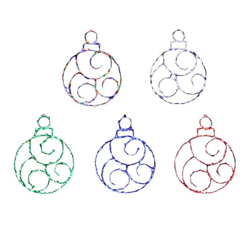 LED Twinkling Bauble 60cm