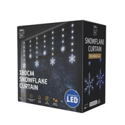 Ronis LED Two-Size Snowflakes Curtain Assorted