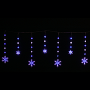 Ronis LED Two-Size Snowflakes Curtain Assorted