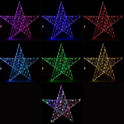 Ronis LED Wire 3D Star Rainbow 117cm Assorted – thumbnail
