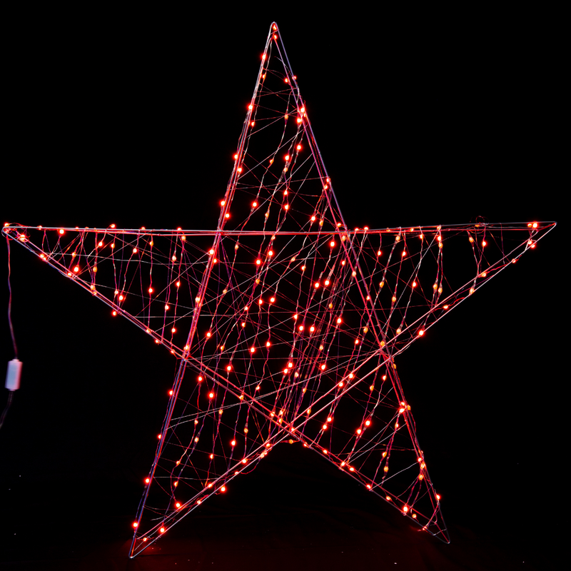 Ronis LED Wire 3D Star Rainbow 117cm Assorted