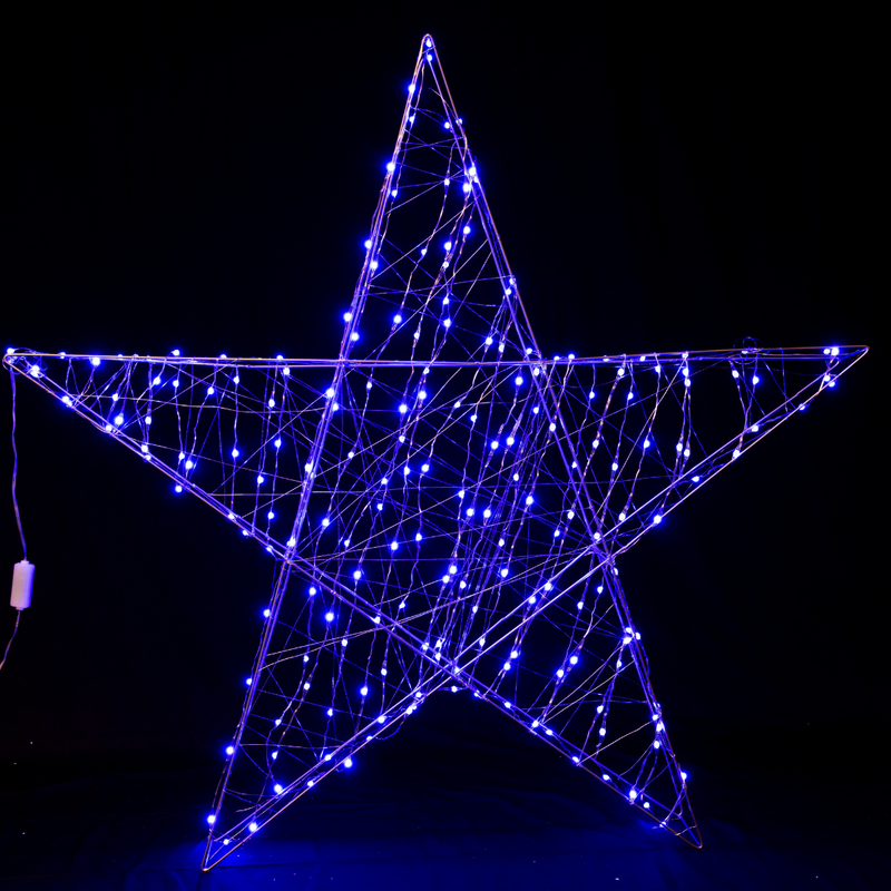 Ronis LED Wire 3D Star Rainbow 117cm Assorted