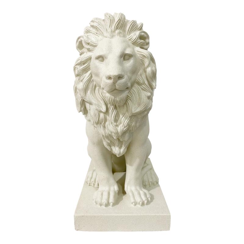 Large sitting decorative lion statue