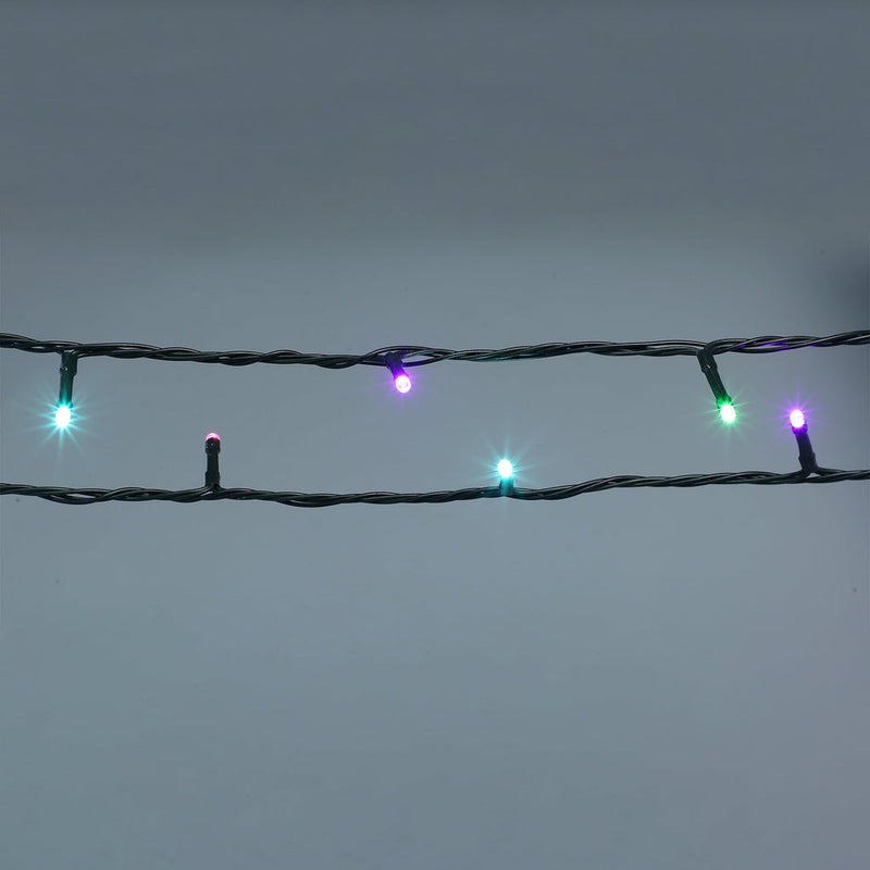 520 LED Connectable Fairy Light Chain Dark Green Cable - Candy image 6
