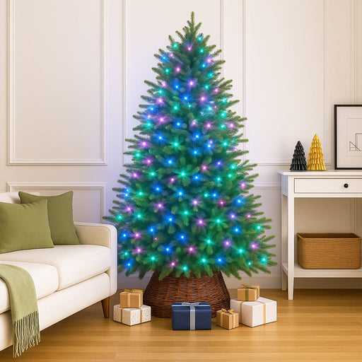 520 LED candy color fairy lights dark green cable