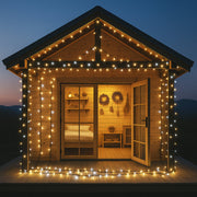 520 LED Connectable Fairy Light Chain Dark Green Cable - Warm White+White image 4