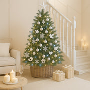 520 LED Connectable Fairy Light Chain Dark Green Cable - Warm White+White image 5