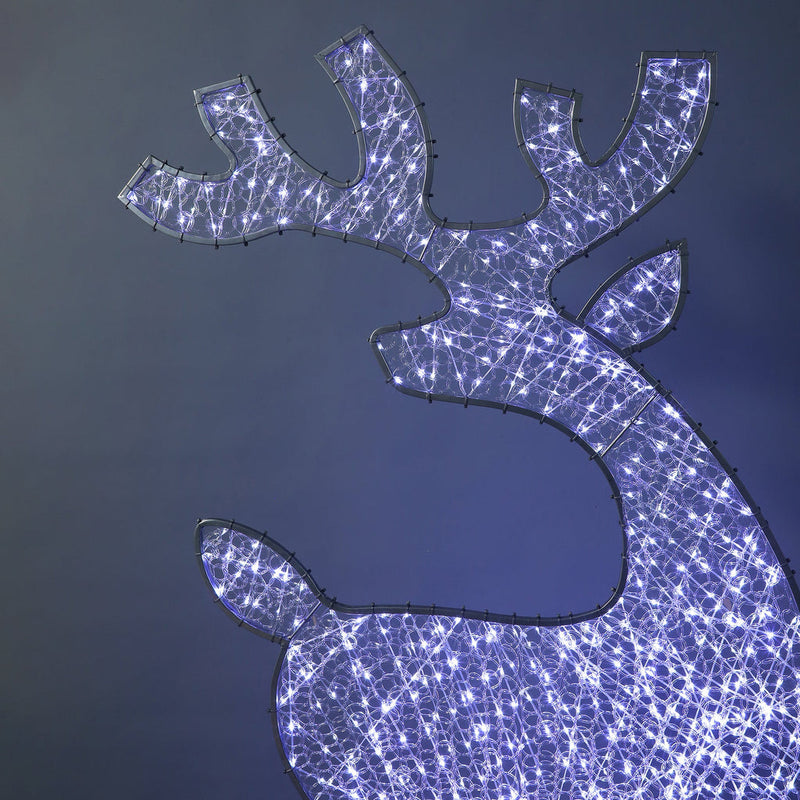 2D Mesh Reindeer With Twinkle LED 1.8m - White image 3