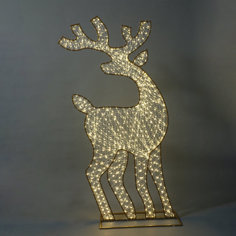 2D Mesh Reindeer With Twinkle LED 1.8m - Warm White image 2