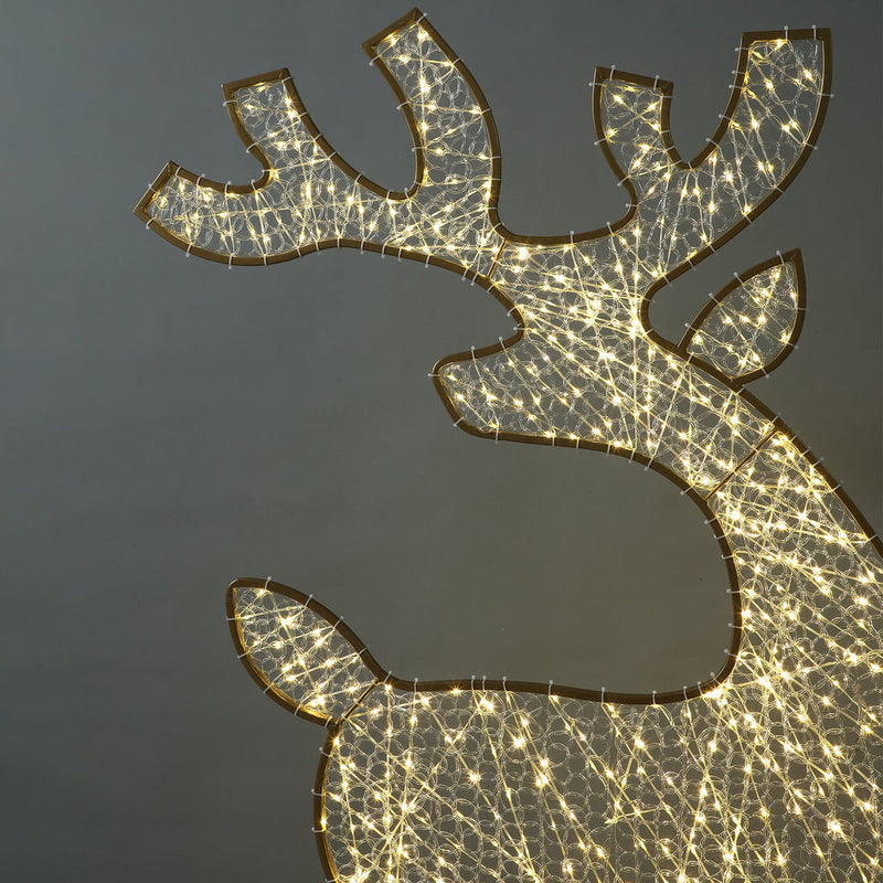 2D Mesh Reindeer With Twinkle LED 1.8m - Warm White image 3