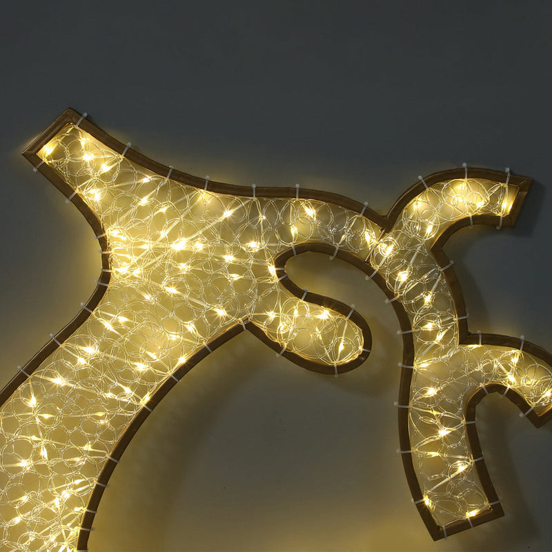 2D Mesh Flying Reindeer With Twinkle LED 1.2m - Warm White image 3