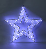 2D Mesh Star With Twinkle LED 1.2m - White image 2