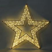 2D Mesh Star With Twinkle LED 1.2m - Warm White image 2