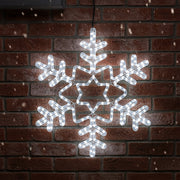 Snowflake Rope 60cm Light Silhouette - White image 2