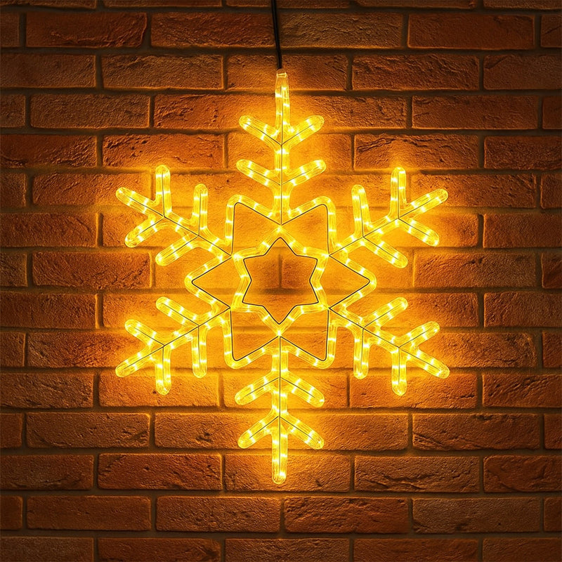 Snowflake Rope 60cm Light Silhouette - Warm White image 2