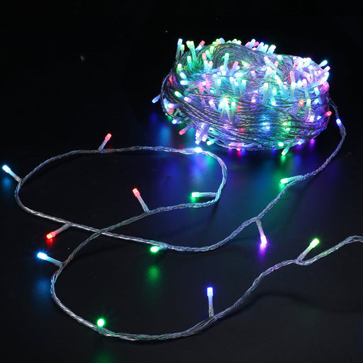 400 LED RGB string on clear cable connectable