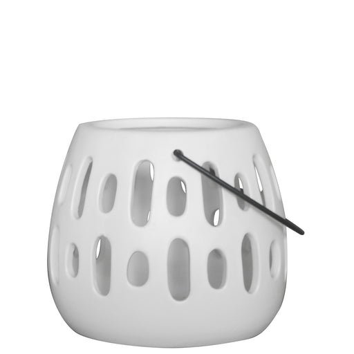Lunar Lantern 15x13cm White