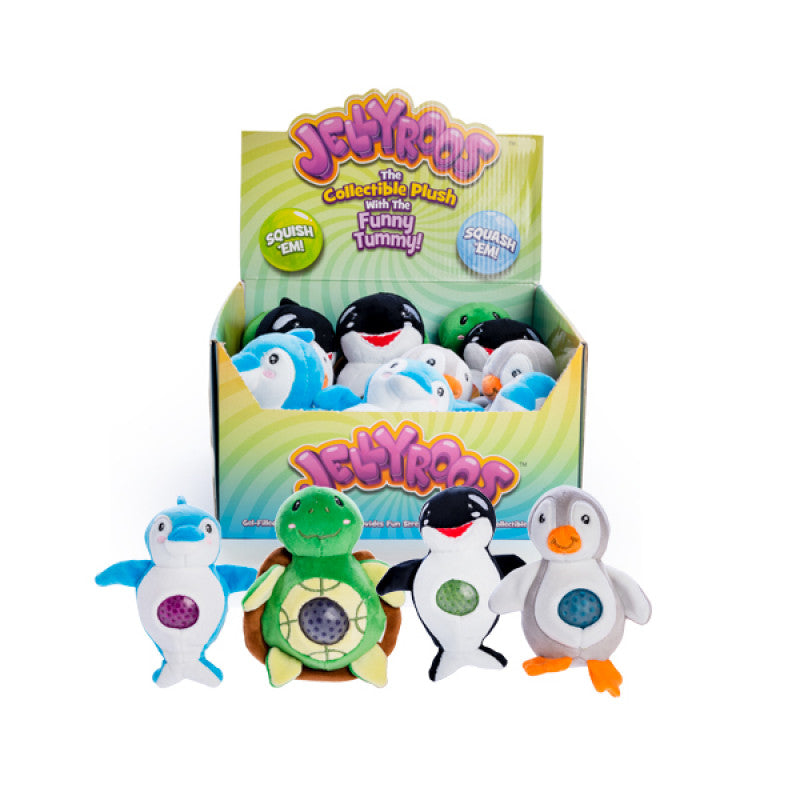 Glitter filled sea animal squeeze toy