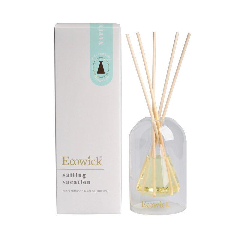 Clear lantern vessel dispensing Sailing fragrance