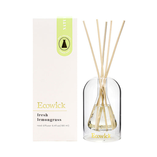 Clear lantern vessel dispensing Fresh Lemongrass fragrance
