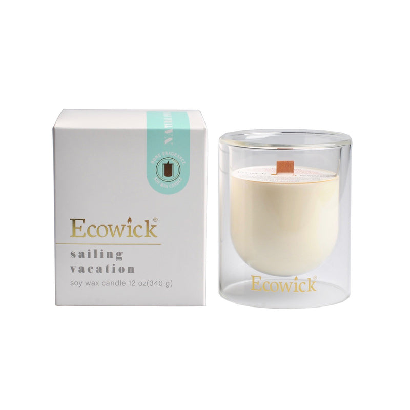 Lantern shaped jar holding Sailing scented wax