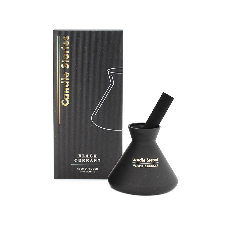 Cone shaped vessel dispensing Black Currant fragrance