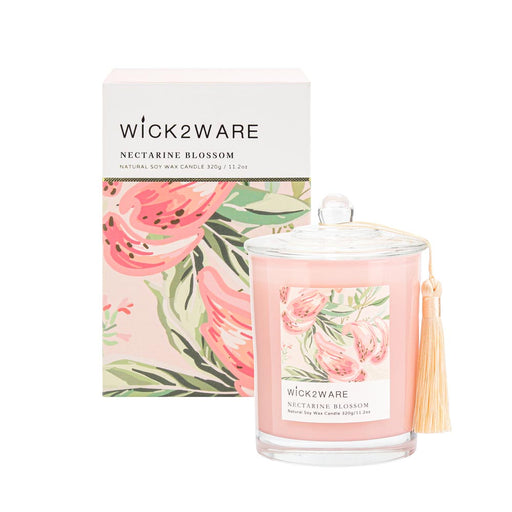 Large jar holding Nectarine Blosom scented wax
