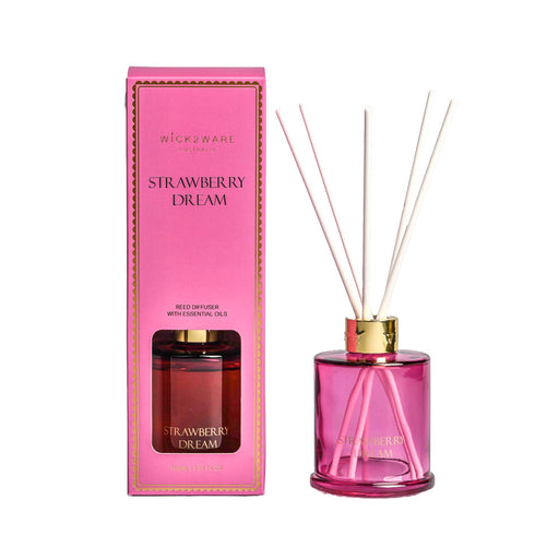 Hot pink bottle dispensing Strawberry Dream fragrance