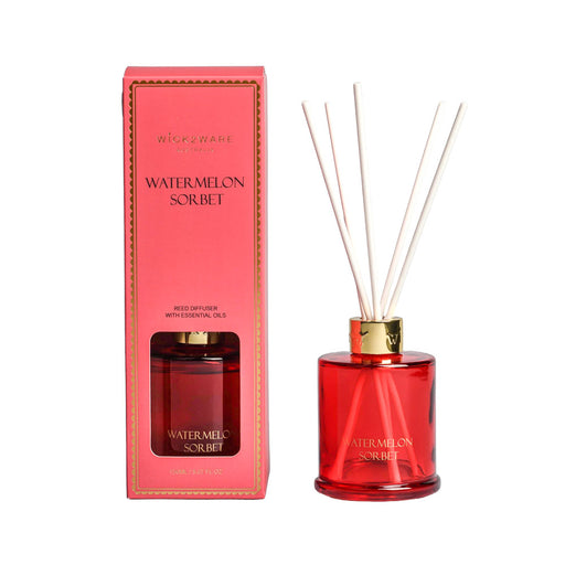 Red bottle dispensing Water Melon Sorbet fragrance