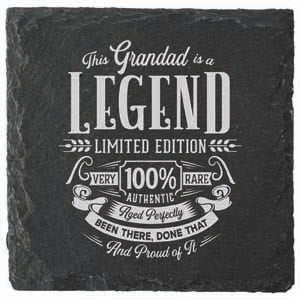 Grandad themed coaster, protective top